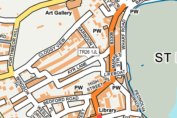 TR26 1JL map - OS OpenMap – Local (Ordnance Survey) TR26 1JL map - OS OpenMap – Local (Ordnance Survey)