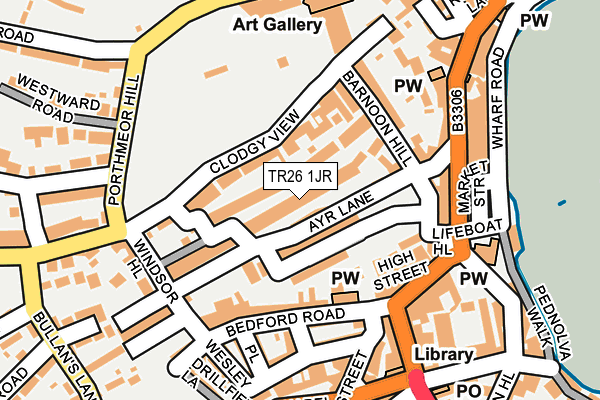 TR26 1JR map - OS OpenMap – Local (Ordnance Survey) TR26 1JR map - OS OpenMap – Local (Ordnance Survey)