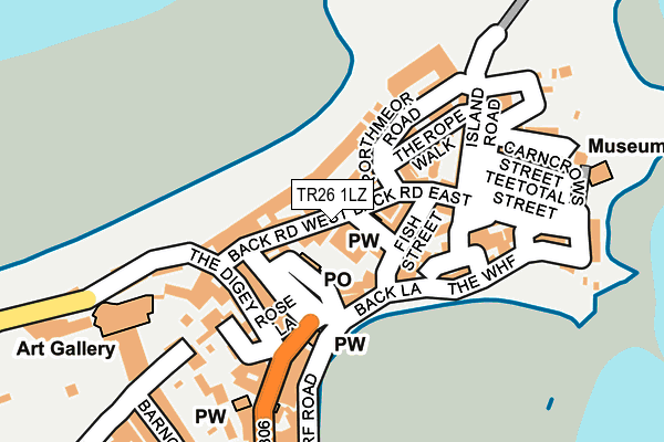 TR26 1LZ map - OS OpenMap – Local (Ordnance Survey) TR26 1LZ map - OS OpenMap – Local (Ordnance Survey)