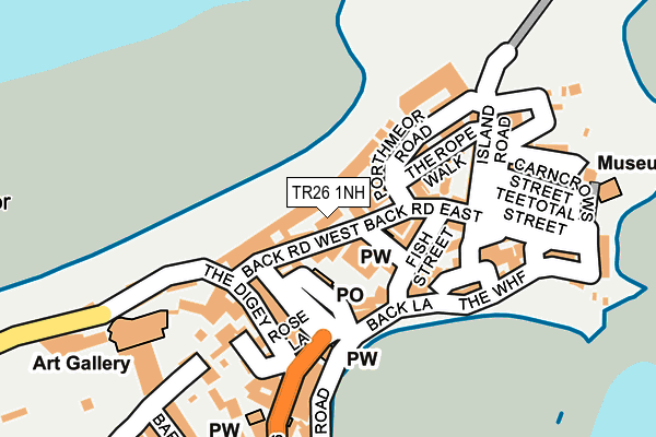 TR26 1NH map - OS OpenMap – Local (Ordnance Survey) TR26 1NH map - OS OpenMap – Local (Ordnance Survey)