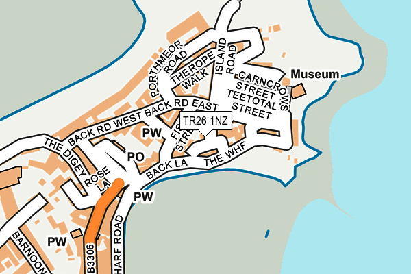 TR26 1NZ map - OS OpenMap – Local (Ordnance Survey) TR26 1NZ map - OS OpenMap – Local (Ordnance Survey)
