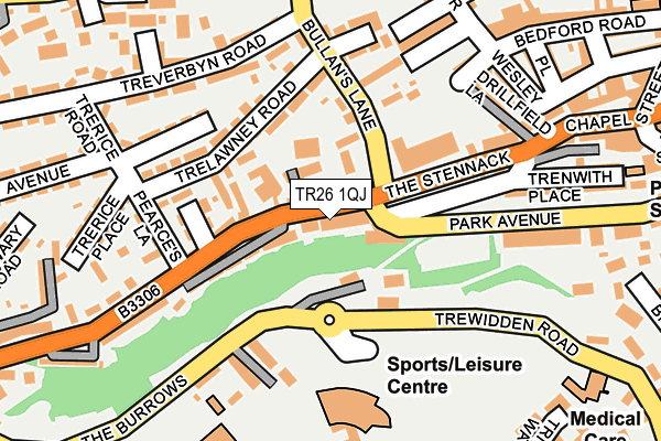 TR26 1QJ map - OS OpenMap – Local (Ordnance Survey) TR26 1QJ map - OS OpenMap – Local (Ordnance Survey)