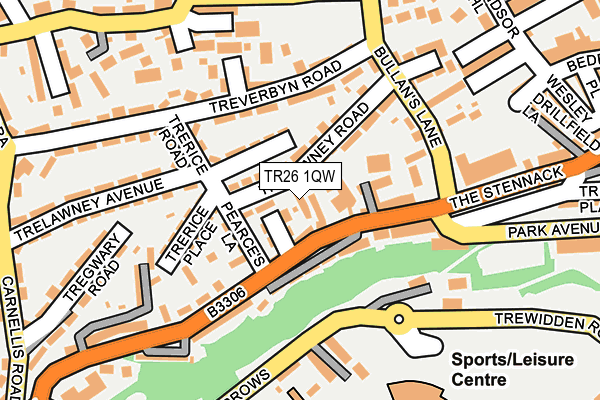 TR26 1QW map - OS OpenMap – Local (Ordnance Survey) TR26 1QW map - OS OpenMap – Local (Ordnance Survey)
