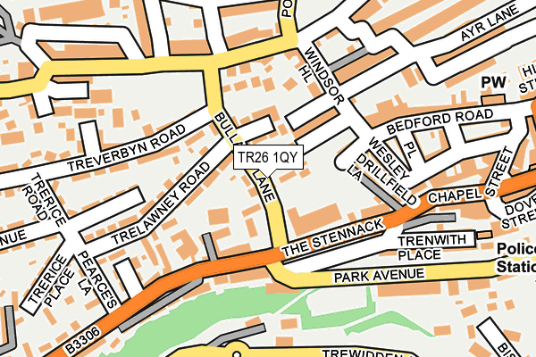 TR26 1QY map - OS OpenMap – Local (Ordnance Survey) TR26 1QY map - OS OpenMap – Local (Ordnance Survey)