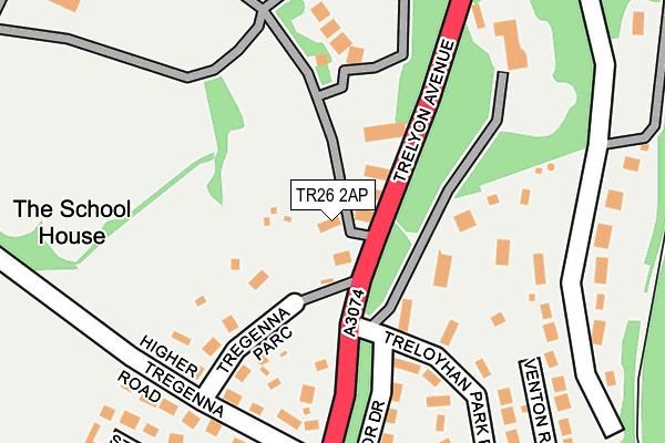 TR26 2AP map - OS OpenMap – Local (Ordnance Survey) TR26 2AP map - OS OpenMap – Local (Ordnance Survey)