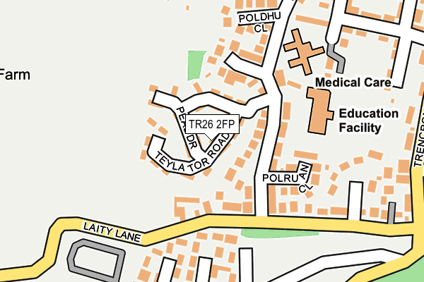 TR26 2FP map - OS OpenMap – Local (Ordnance Survey) TR26 2FP map - OS OpenMap – Local (Ordnance Survey)