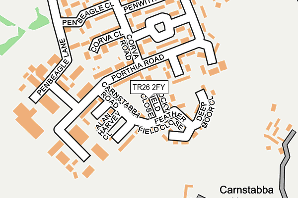 TR26 2FY map - OS OpenMap – Local (Ordnance Survey) TR26 2FY map - OS OpenMap – Local (Ordnance Survey)