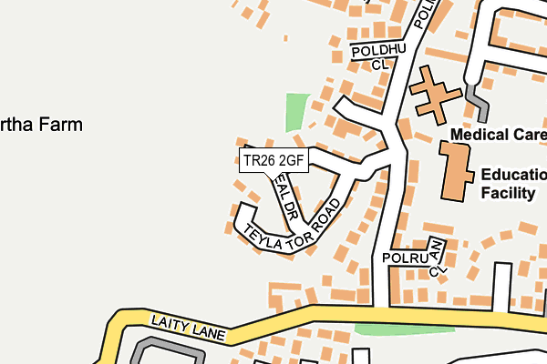 TR26 2GF map - OS OpenMap – Local (Ordnance Survey) TR26 2GF map - OS OpenMap – Local (Ordnance Survey)