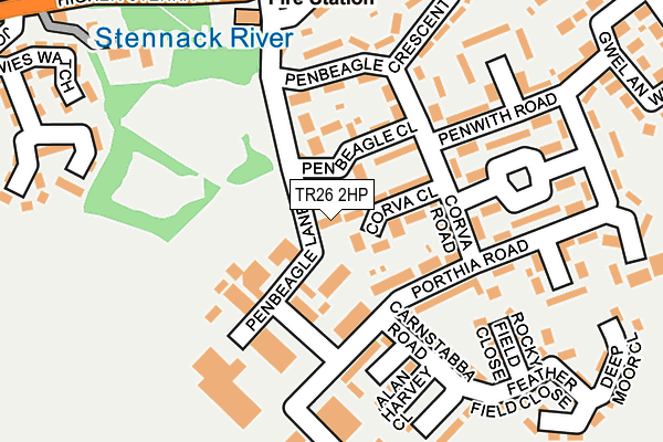 TR26 2HP map - OS OpenMap – Local (Ordnance Survey) TR26 2HP map - OS OpenMap – Local (Ordnance Survey)