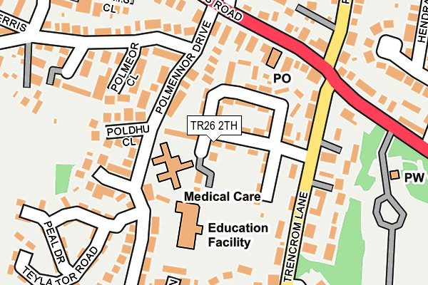 TR26 2TH map - OS OpenMap – Local (Ordnance Survey) TR26 2TH map - OS OpenMap – Local (Ordnance Survey)