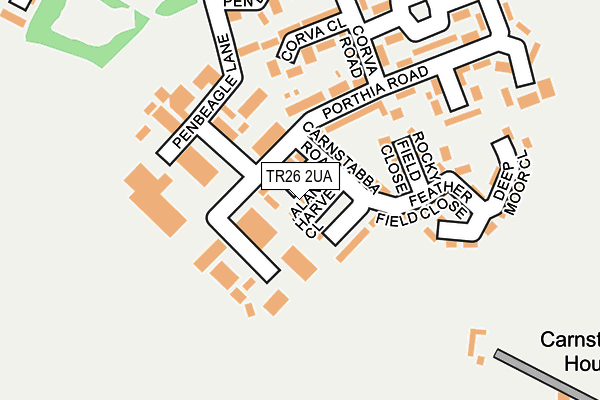 TR26 2UA map - OS OpenMap – Local (Ordnance Survey) TR26 2UA map - OS OpenMap – Local (Ordnance Survey)