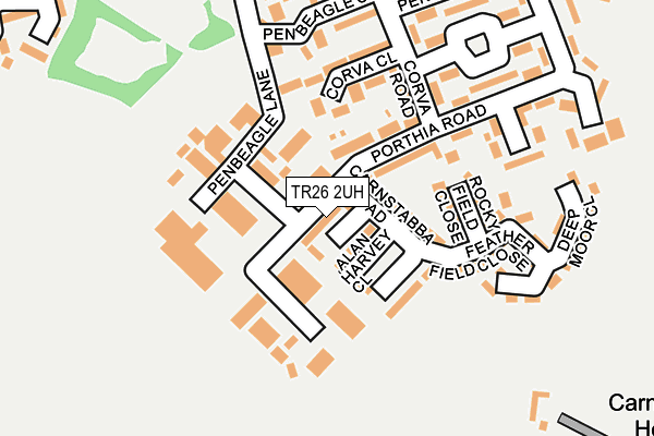 TR26 2UH map - OS OpenMap – Local (Ordnance Survey) TR26 2UH map - OS OpenMap – Local (Ordnance Survey)