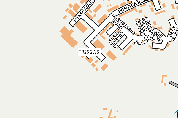 TR26 2WS map - OS OpenMap – Local (Ordnance Survey) TR26 2WS map - OS OpenMap – Local (Ordnance Survey)