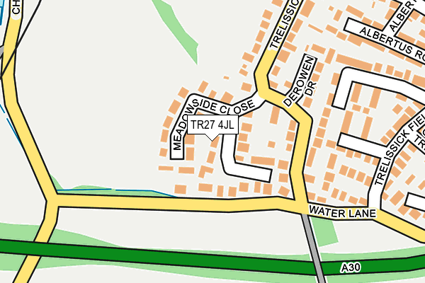 TR27 4JL map - OS OpenMap – Local (Ordnance Survey) TR27 4JL map - OS OpenMap – Local (Ordnance Survey)