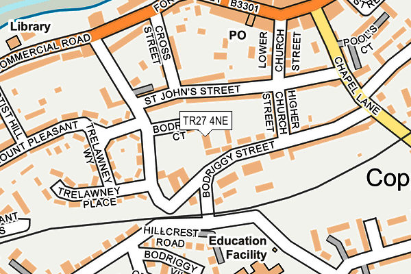 TR27 4NE map - OS OpenMap – Local (Ordnance Survey) TR27 4NE map - OS OpenMap – Local (Ordnance Survey)