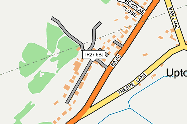 TR27 5BJ map - OS OpenMap – Local (Ordnance Survey) TR27 5BJ map - OS OpenMap – Local (Ordnance Survey)