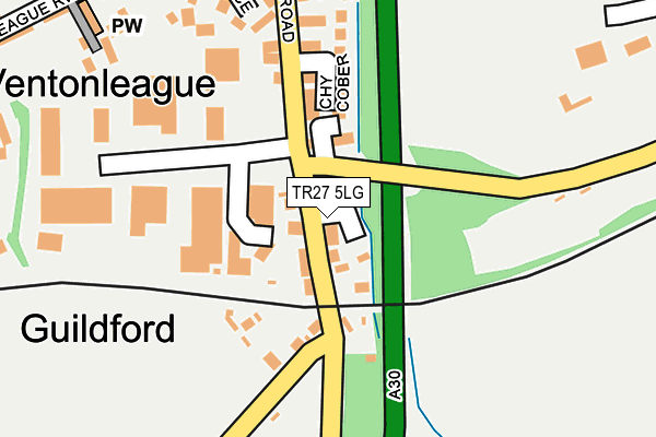 TR27 5LG map - OS OpenMap – Local (Ordnance Survey) TR27 5LG map - OS OpenMap – Local (Ordnance Survey)