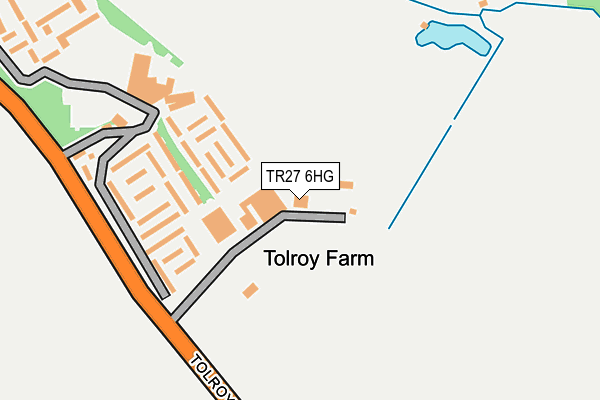 TR27 6HG map - OS OpenMap – Local (Ordnance Survey) TR27 6HG map - OS OpenMap – Local (Ordnance Survey)