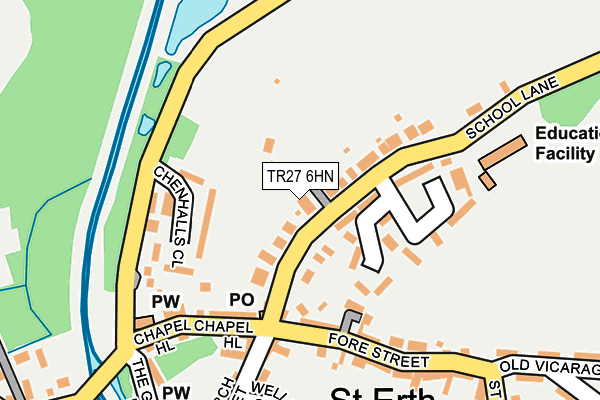 TR27 6HN map - OS OpenMap – Local (Ordnance Survey) TR27 6HN map - OS OpenMap – Local (Ordnance Survey)