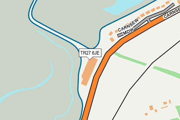 TR27 6JE map - OS OpenMap – Local (Ordnance Survey) TR27 6JE map - OS OpenMap – Local (Ordnance Survey)