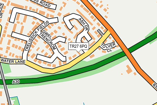 TR27 6PQ map - OS OpenMap – Local (Ordnance Survey) TR27 6PQ map - OS OpenMap – Local (Ordnance Survey)