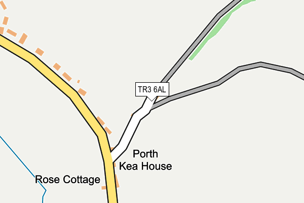 TR3 6AL map - OS OpenMap – Local (Ordnance Survey)