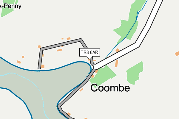 TR3 6AR map - OS OpenMap – Local (Ordnance Survey) TR3 6AR map - OS OpenMap – Local (Ordnance Survey)