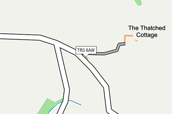 TR3 6AW map - OS OpenMap – Local (Ordnance Survey)