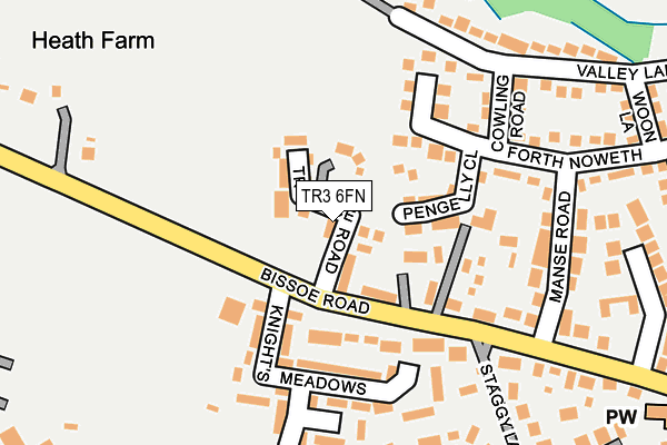 TR3 6FN map - OS OpenMap – Local (Ordnance Survey) TR3 6FN map - OS OpenMap – Local (Ordnance Survey)