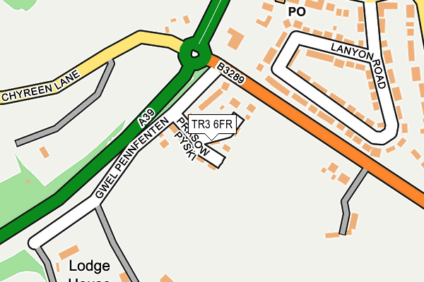 TR3 6FR map - OS OpenMap – Local (Ordnance Survey) TR3 6FR map - OS OpenMap – Local (Ordnance Survey)