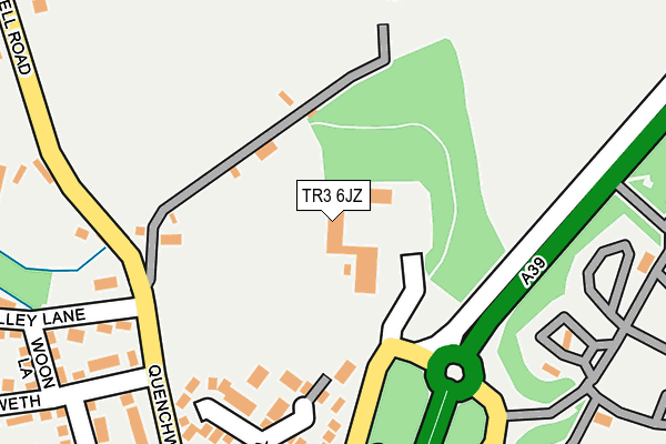 TR3 6JZ map - OS OpenMap – Local (Ordnance Survey) TR3 6JZ map - OS OpenMap – Local (Ordnance Survey)