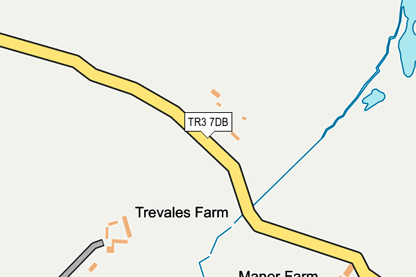 TR3 7DB map - OS OpenMap – Local (Ordnance Survey)