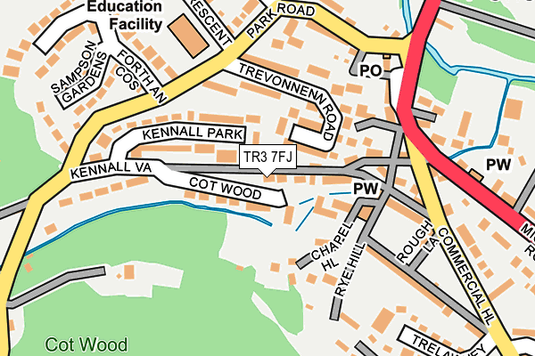 TR3 7FJ map - OS OpenMap – Local (Ordnance Survey) TR3 7FJ map - OS OpenMap – Local (Ordnance Survey)