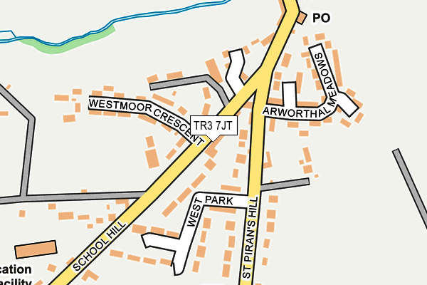 TR3 7JT map - OS OpenMap – Local (Ordnance Survey) TR3 7JT map - OS OpenMap – Local (Ordnance Survey)