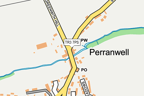 TR3 7PS map - OS OpenMap – Local (Ordnance Survey) TR3 7PS map - OS OpenMap – Local (Ordnance Survey)