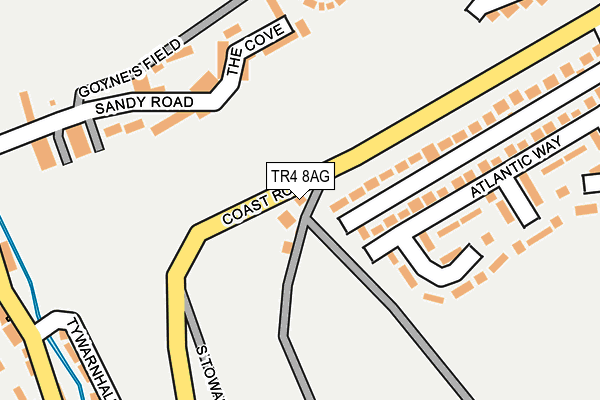 TR4 8AG map - OS OpenMap – Local (Ordnance Survey) TR4 8AG map - OS OpenMap – Local (Ordnance Survey)