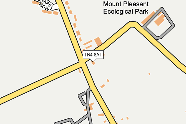 TR4 8AT map - OS OpenMap – Local (Ordnance Survey) TR4 8AT map - OS OpenMap – Local (Ordnance Survey)