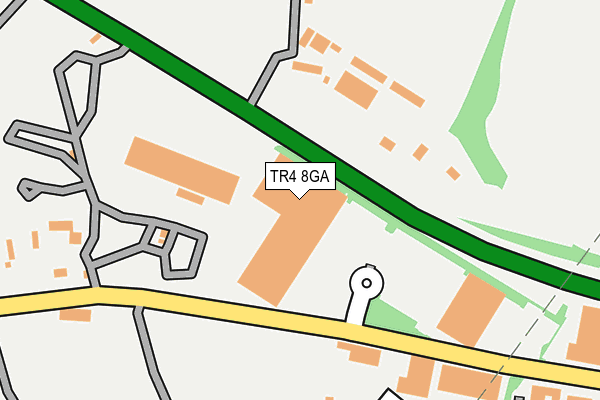 TR4 8GA map - OS OpenMap – Local (Ordnance Survey) TR4 8GA map - OS OpenMap – Local (Ordnance Survey)
