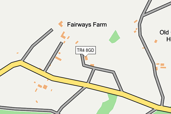 TR4 8GD map - OS OpenMap – Local (Ordnance Survey) TR4 8GD map - OS OpenMap – Local (Ordnance Survey)