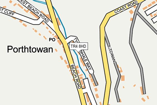 TR4 8HD map - OS OpenMap – Local (Ordnance Survey) TR4 8HD map - OS OpenMap – Local (Ordnance Survey)