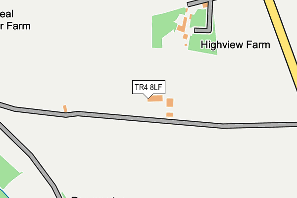 TR4 8LF map - OS OpenMap – Local (Ordnance Survey) TR4 8LF map - OS OpenMap – Local (Ordnance Survey)