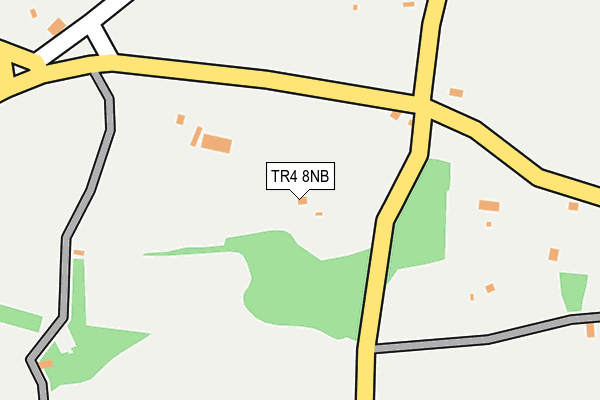 TR4 8NB map - OS OpenMap – Local (Ordnance Survey) TR4 8NB map - OS OpenMap – Local (Ordnance Survey)