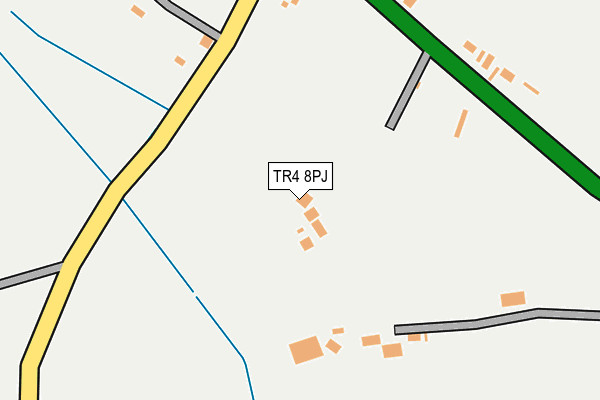 TR4 8PJ map - OS OpenMap – Local (Ordnance Survey) TR4 8PJ map - OS OpenMap – Local (Ordnance Survey)