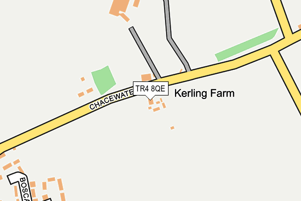 TR4 8QE map - OS OpenMap – Local (Ordnance Survey)