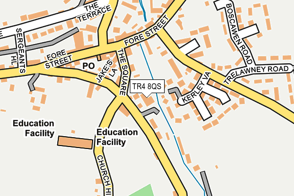 TR4 8QS map - OS OpenMap – Local (Ordnance Survey) TR4 8QS map - OS OpenMap – Local (Ordnance Survey)