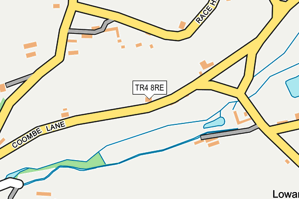 TR4 8RE map - OS OpenMap – Local (Ordnance Survey)