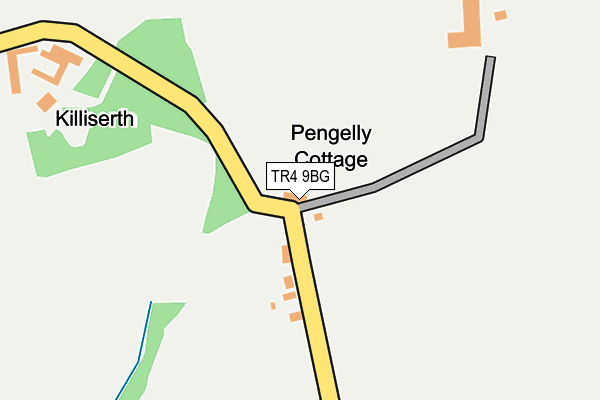 TR4 9BG map - OS OpenMap – Local (Ordnance Survey) TR4 9BG map - OS OpenMap – Local (Ordnance Survey)