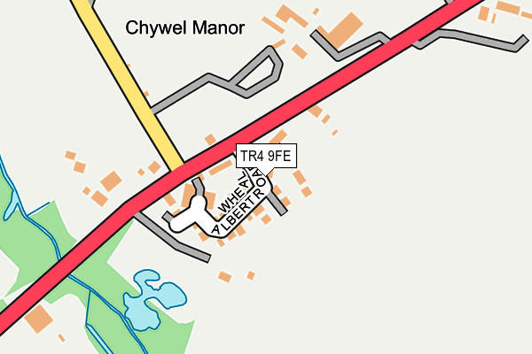 TR4 9FE map - OS OpenMap – Local (Ordnance Survey)