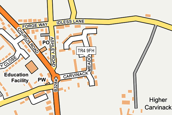 TR4 9FH map - OS OpenMap – Local (Ordnance Survey) TR4 9FH map - OS OpenMap – Local (Ordnance Survey)