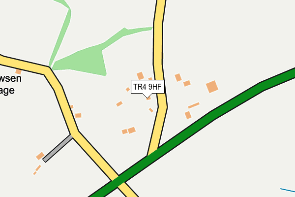 TR4 9HF map - OS OpenMap – Local (Ordnance Survey) TR4 9HF map - OS OpenMap – Local (Ordnance Survey)